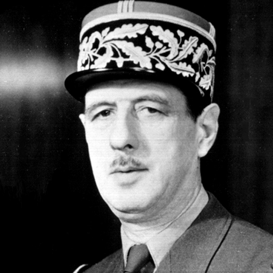 Porträt von Charles de Gaulle
