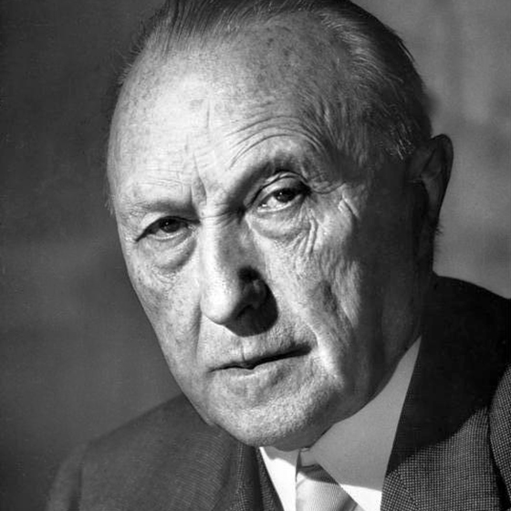 Porträt von Konrad Adenauer