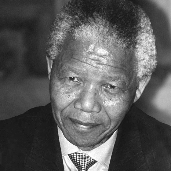 Porträt von Nelson Mandela