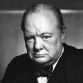 Porträt von Churchill, Winston
