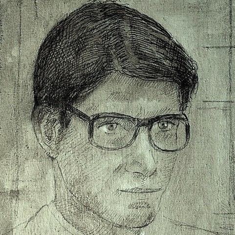 Porträt von Yves Saint Laurent