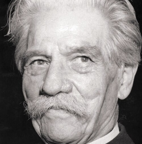 Porträt von Albert Schweitzer